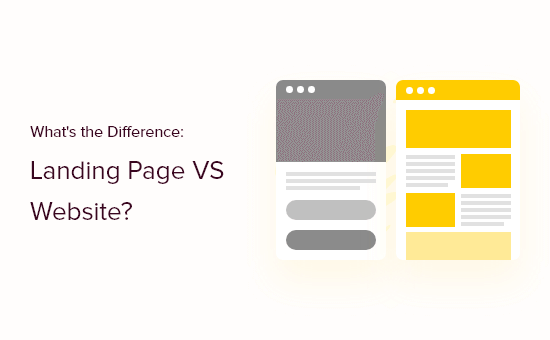 Landing page vs website - what is the difference